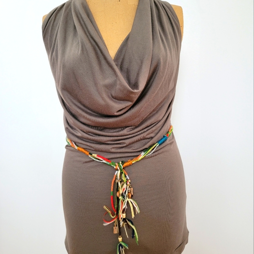 LaRok grey halter tunic...size Small...